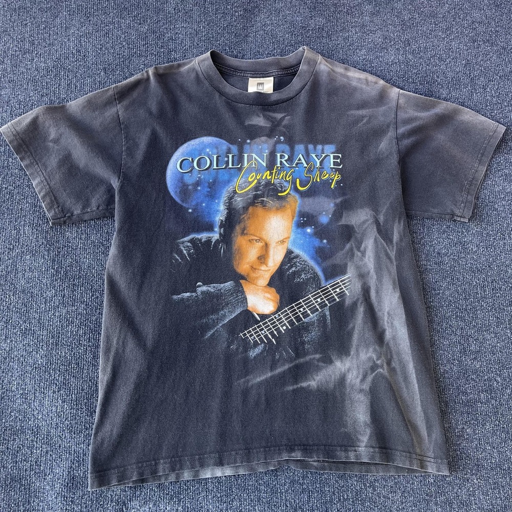 Vintage Collin Raye Shirt Mens Large Country Counting Sheep Tour Band Tee 90s